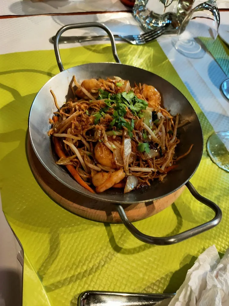 Nouilles Sautées Aux Crevettes